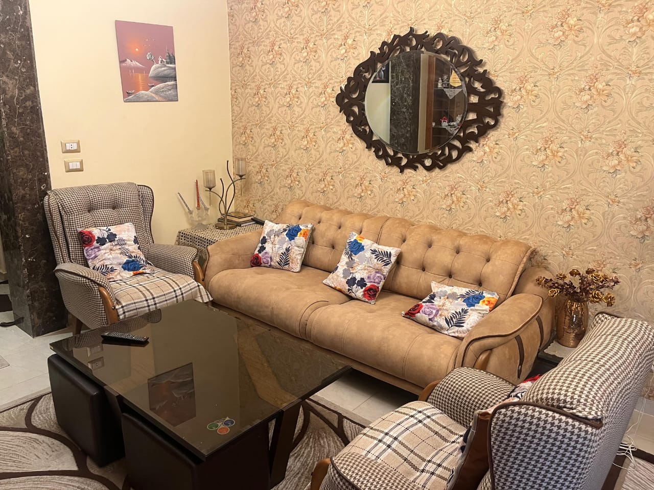 شقة في مدينتي 105 م2 للإيجار مفروش بحري 25,000 ج 